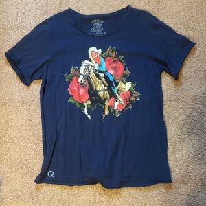 Rodeo Quincy Navy Short Sleeve Graphic Tee